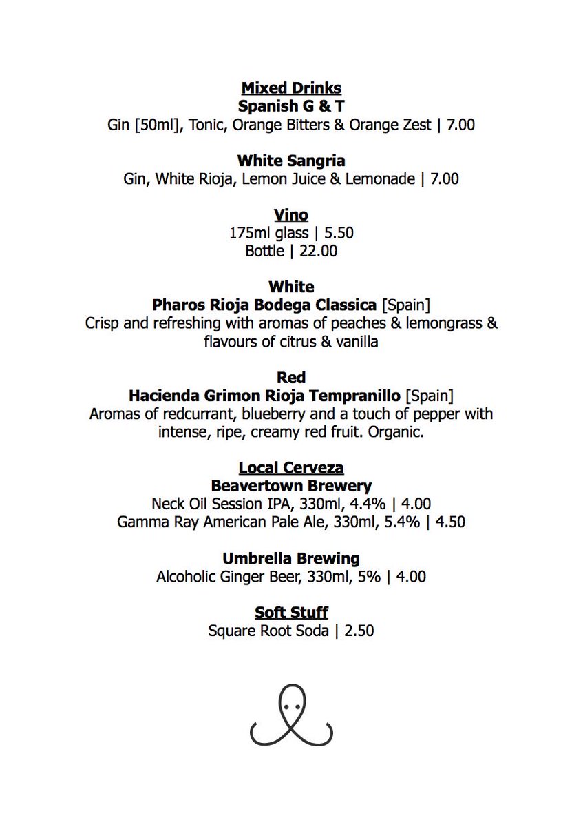 A nice glass of Rioja &amp; a few warming small plates - perfect on this wet Autumn evening. 7-11pm <a href="/119LowerClapton/">119 Lower Clapton</a> tonight! #popup #Hackney