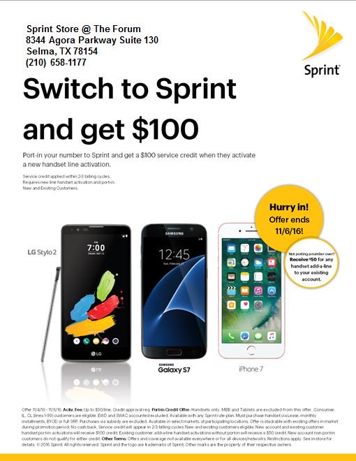 Come join us for $100 Port-in credit and switch today!!!!
@Sprint <a href="/fattony20/">Anthony Alexander</a> 
#Sprint4SA