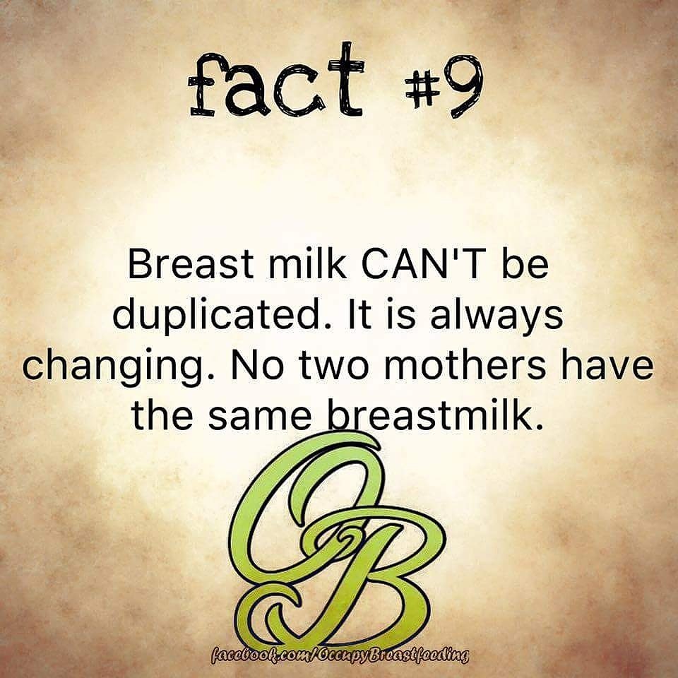 DoulaKarina's tweet photo. #Breastfeeding fact: #Breastmilk CAN'T be duplicated. It is always changing. No two #mothers have the same milk. https://t.co/7dt6wrWnNO https://t.co/7u2cbwBhk8