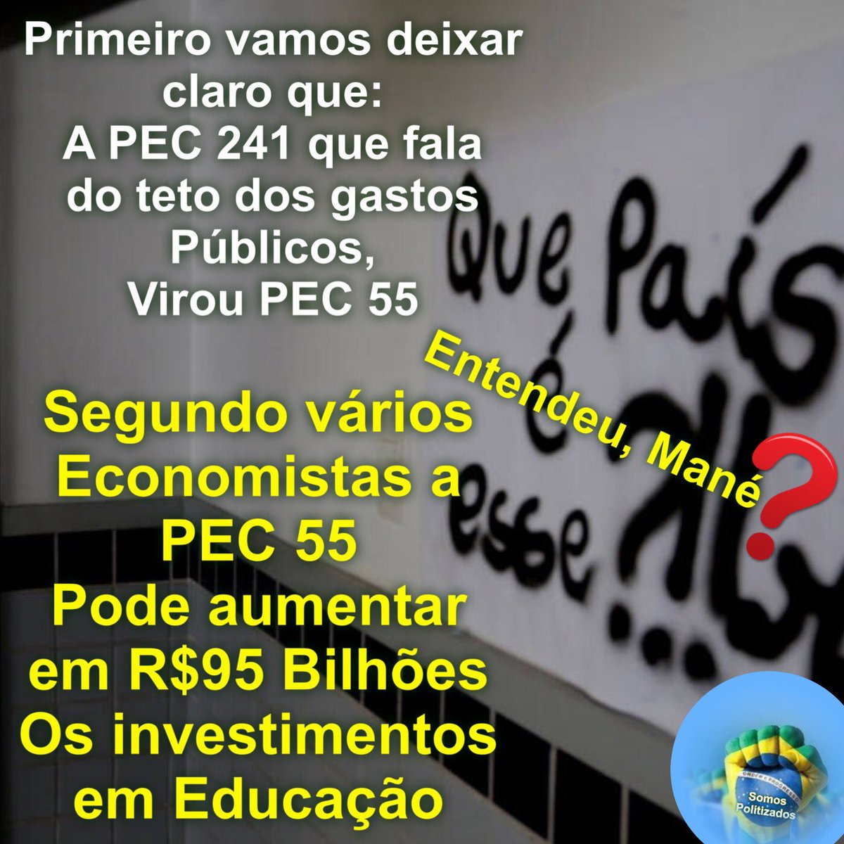 agoranoticiasbr's tweet photo. Precisa desenhar? #PEC55Sim #PEC241Sim https://t.co/c9386JnfKB