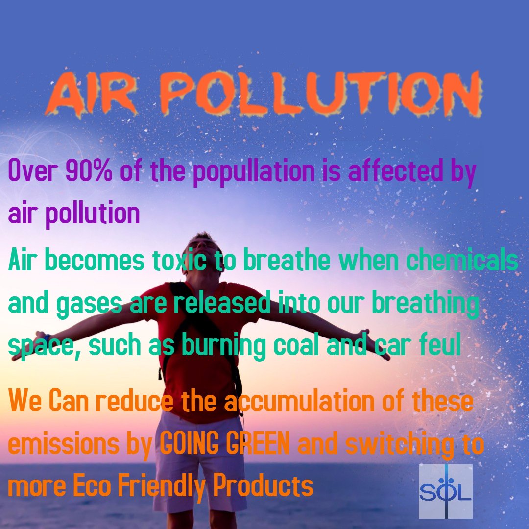 SolProjections's tweet photo. What is Air Pollution and How Can We Help? #WEBREATHE #ConsciousImpact #CO2Emissions #SaveTheEarth https://t.co/Zi6ZYRNONE