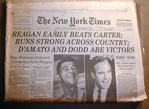 RedTeaNews's tweet photo. On this day in 1980, Ronald Reagan became our 40th President In a landslide victory. #GOP #Reagan #Republicans #FBF https://t.co/QIylIZ2xzU