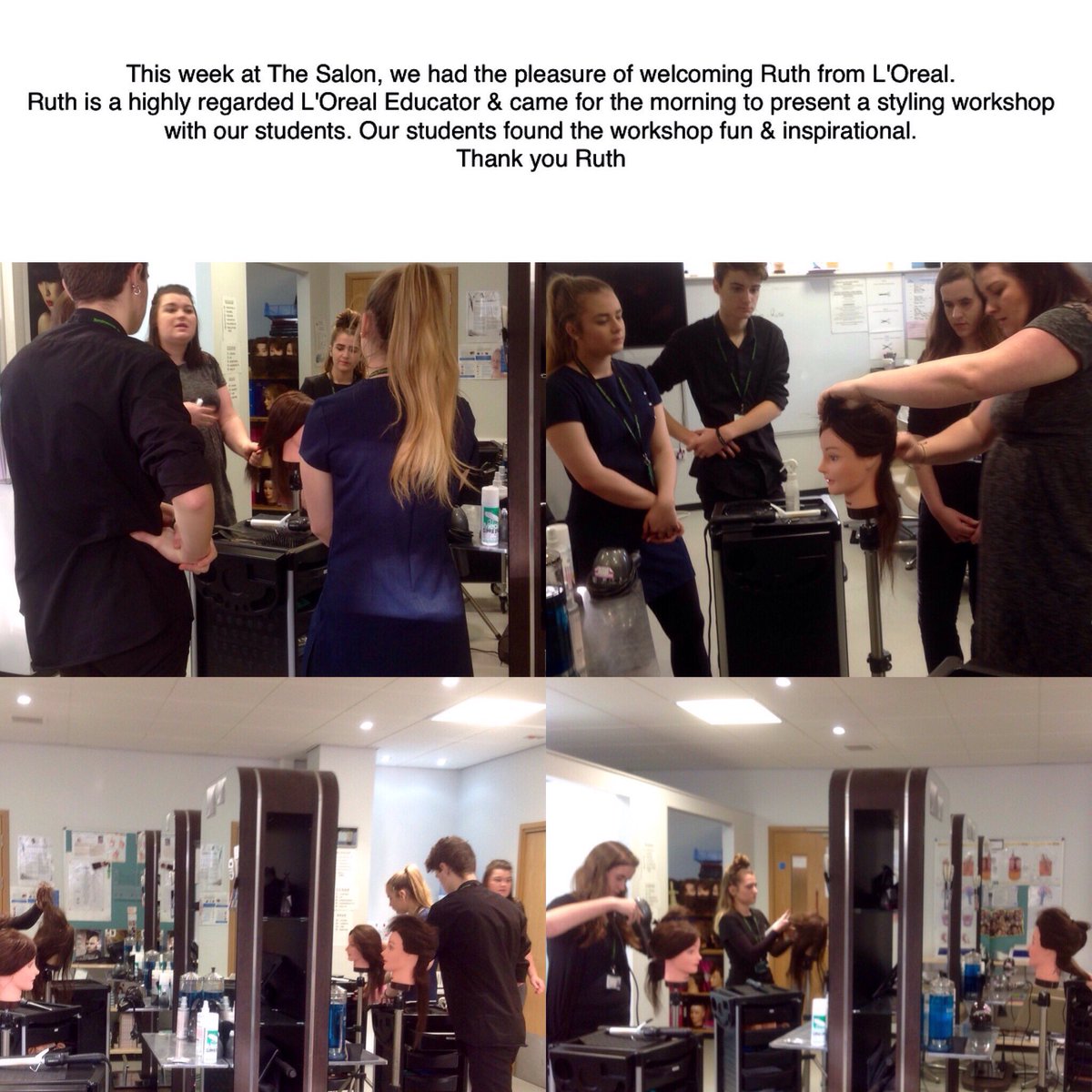 TomlinscoteHair's tweet photo. #Hair #Hairdressing #salon #vocational #college #training #Students #camberley #Surrey #L'Oreal https://t.co/3yhvzT56nc