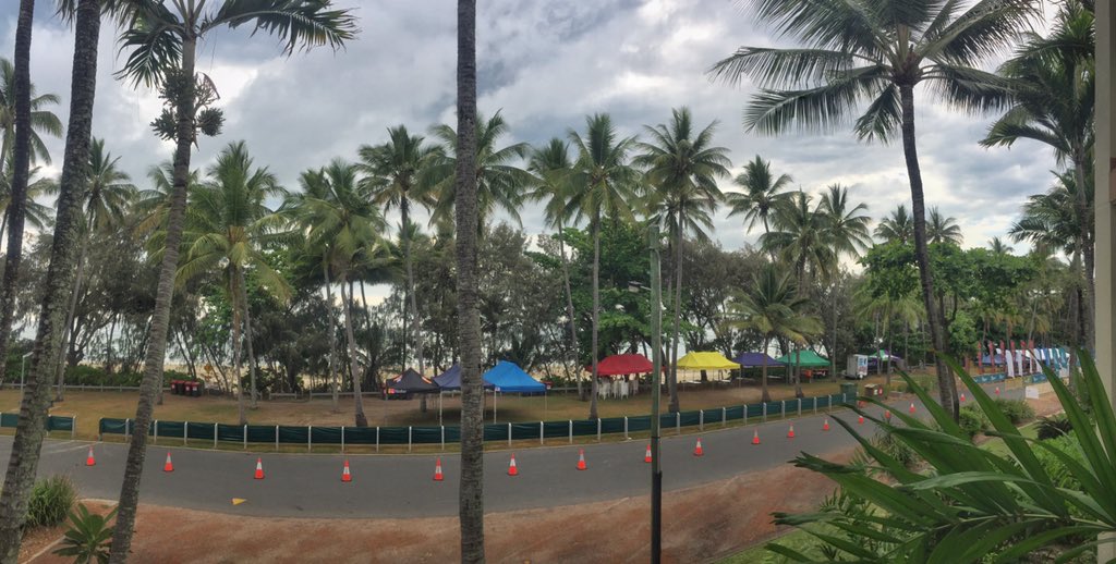 Bensouthall's tweet photo. This time tomorrow the @GBRMarathon finish chute will be packed with runners. I'll still be hours away...slogging through rainforest #74km https://t.co/R6DxnAYAwm