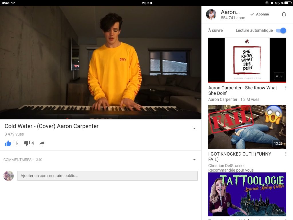 IdkButMe_'s tweet photo. #AaronsNewVideo i love  you, i love your voice. You are just Amazing 😍 https://t.co/UafEZRtatk