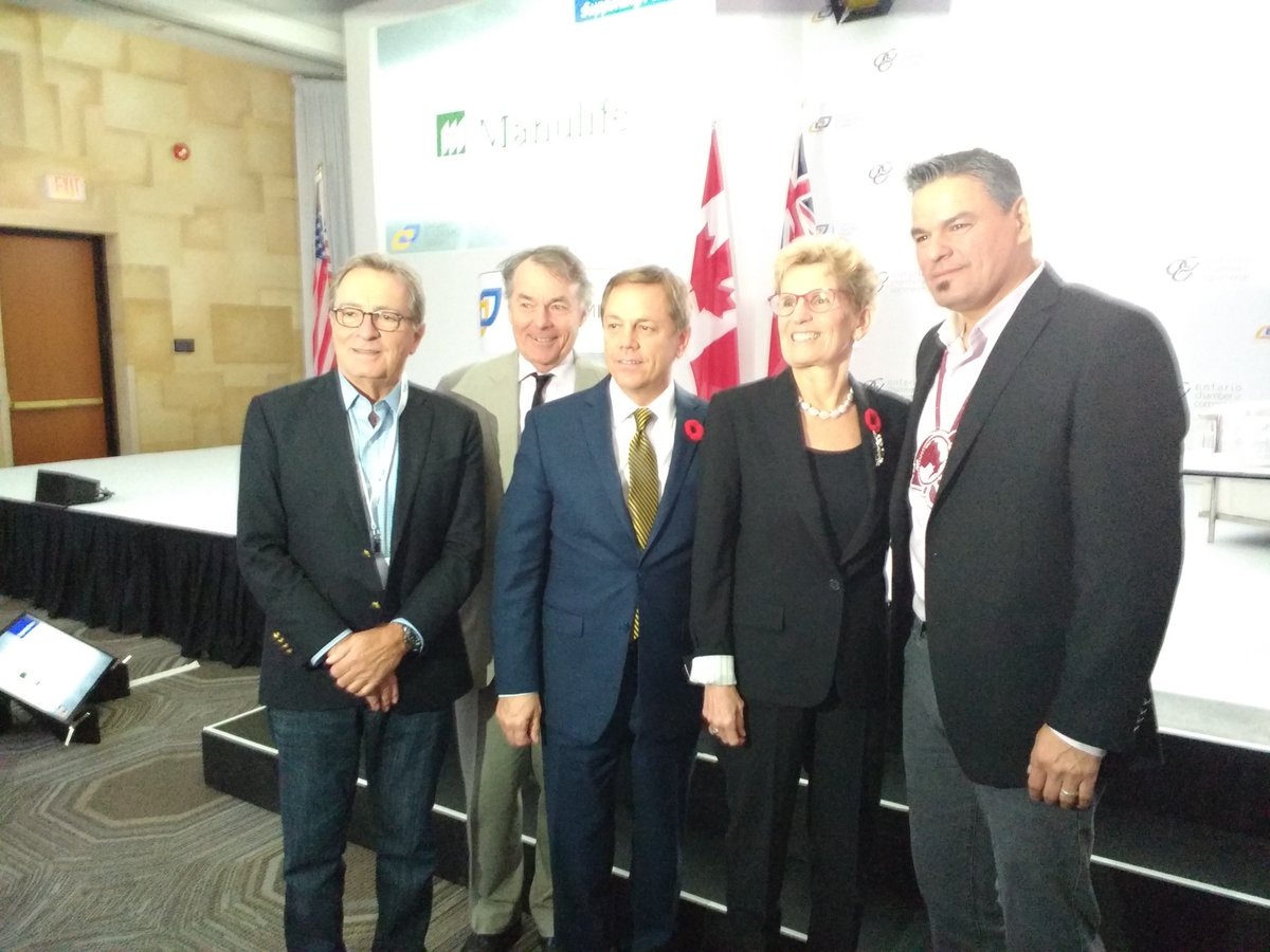 DZimmerAurora's tweet photo. Indigenous people matter in Ontario's economy. Glad to join @Kathleen_Wynne, @ChiefDay, & the @OntarioCofC for the #OES2016 https://t.co/0F2PvKHA1K