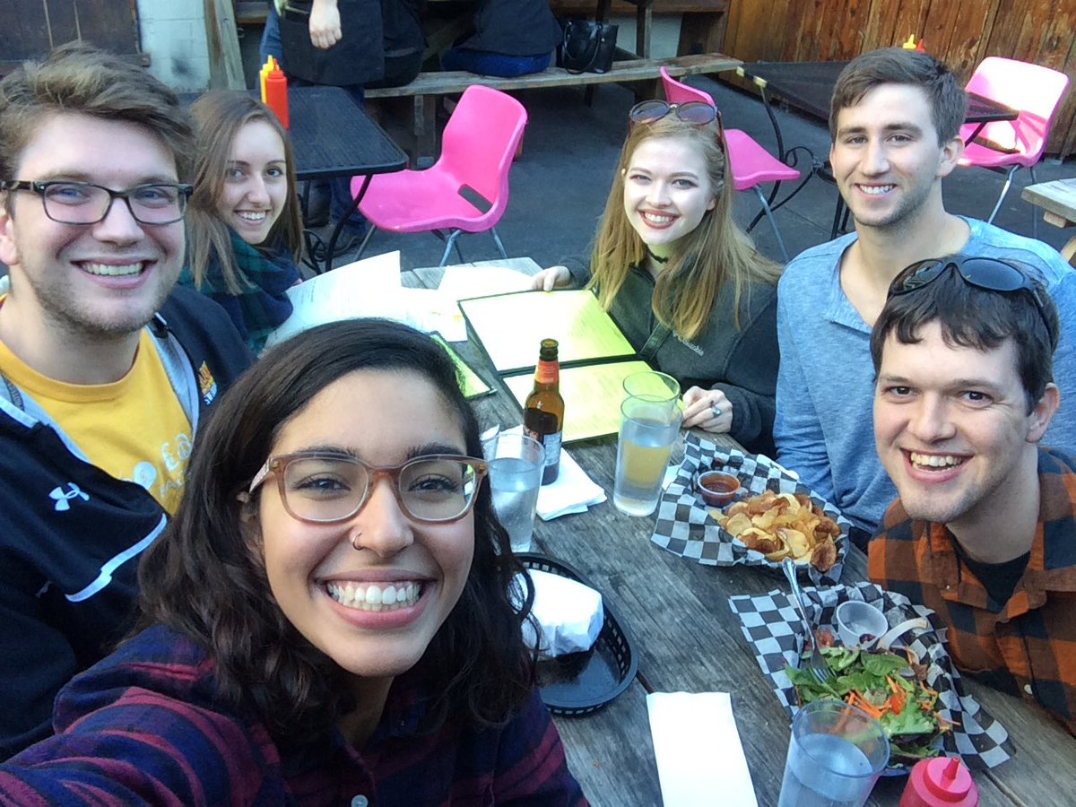 GemstoneSavior's tweet photo. Team SAVIOR had a great time at Happy Hour at the Quarry House Tavern! Not pictured: @offtheagarwal &amp; @laurenamrhein! 🐒 #SocksAndMonkeys https://t.co/PMIIlRI2Fw