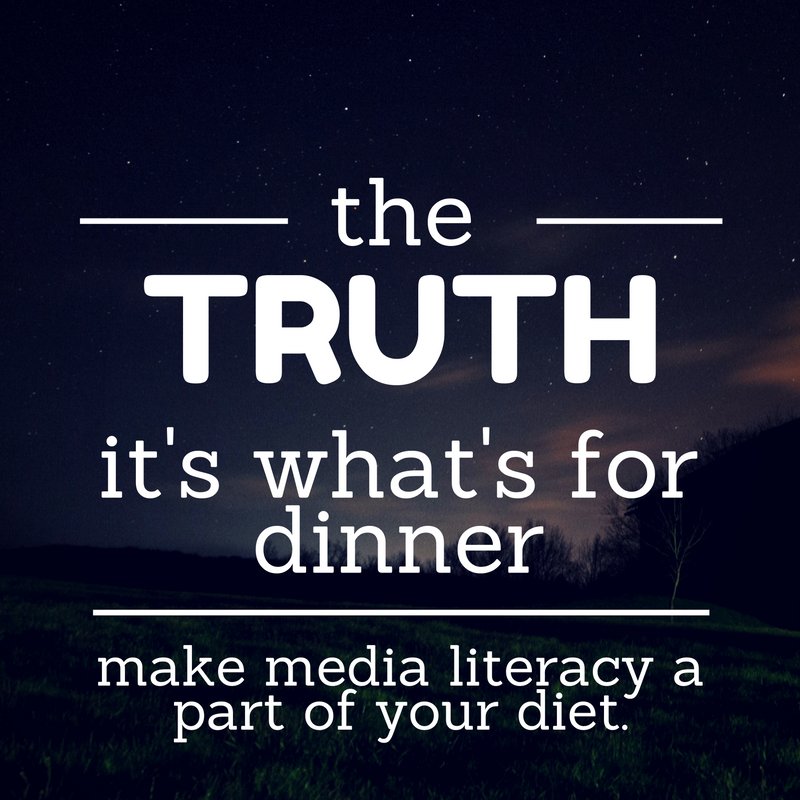 TechEthicist's tweet photo. TRUTH: it's what's for dinner (part of a balanced media diet). @yonty @ciullalipkin @dianagraber @JocelynBrewer #MediaLitWk #digci https://t.co/Fp9xQO9fsJ