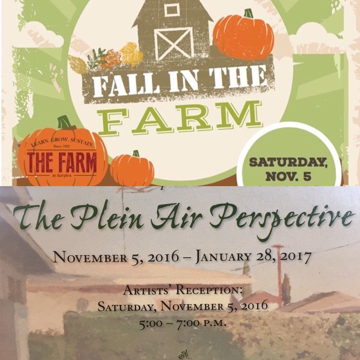 FLDCFairplex's tweet photo. Join us Saturday! #farmatfairplex #millardsheetsartcenter #tlcfairplex https://t.co/a7cJG6HRPi