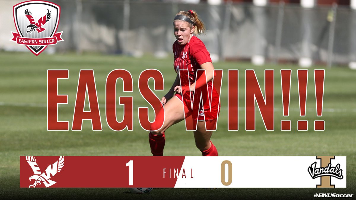 EWUSoccer's tweet photo. FT | @air4soccer's goal in the 88th minute advances Eastern to its FIRST-EVER BIG SKY CHAMPIONSHIP GAME!!!! #GoEags https://t.co/x6PjTvpdqX