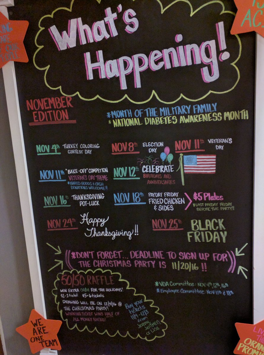 Looks like November is gonna be a busy month @ Store 275! #takingcareofourpeople #orangeparkTHD <a href="/PatrickInghamHD/">Patrick Ingham</a> @THDmandi