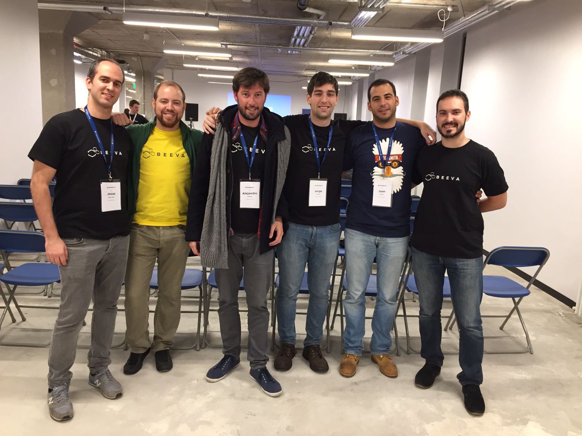 alb3rt0x0's tweet photo. @beeva_es Our team is ready for kicking off in #chainhack @ Dublin https://t.co/77sDSUXUKK
