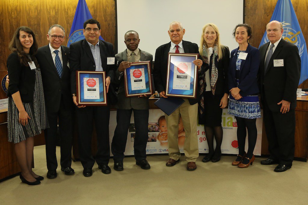 Congratulations, Costa Rica, for winning the #MalariaDayAmericas top distinction, and to honorees, Suriname and El Salvador. #EndItForGood