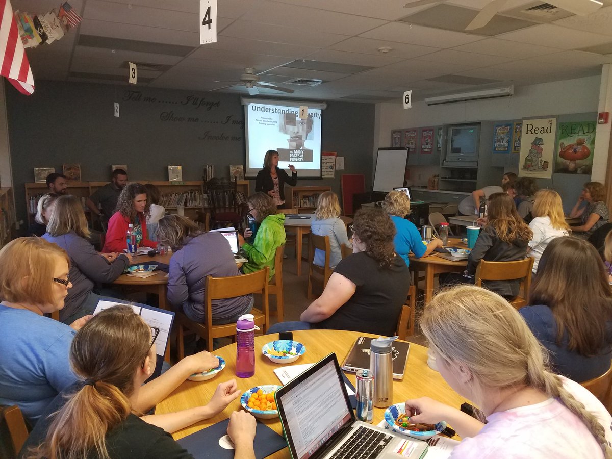 Thank you Tammie from Project Harmony for talking to us about the "Many Faces of Poverty." <a href="/BLPanthers1/">Belleaire Elementary</a> #bpsne