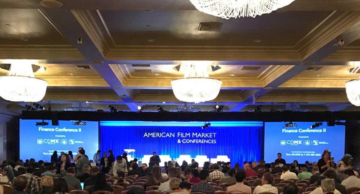 Let's see what knowledge I can pick up at the #AFM2016 conference today! #filmmaking