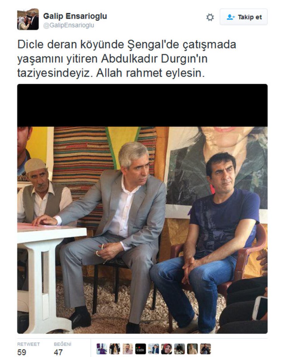 Şirin hanım yeni Şafak yazarına sorun bakalım, terörist cenazesine katılan akp milletvekilini niye görmezden geliyor? <a href="/siring/">Sirin Payzin</a> <a href="/cnnturk/">CNN TÜRK</a>