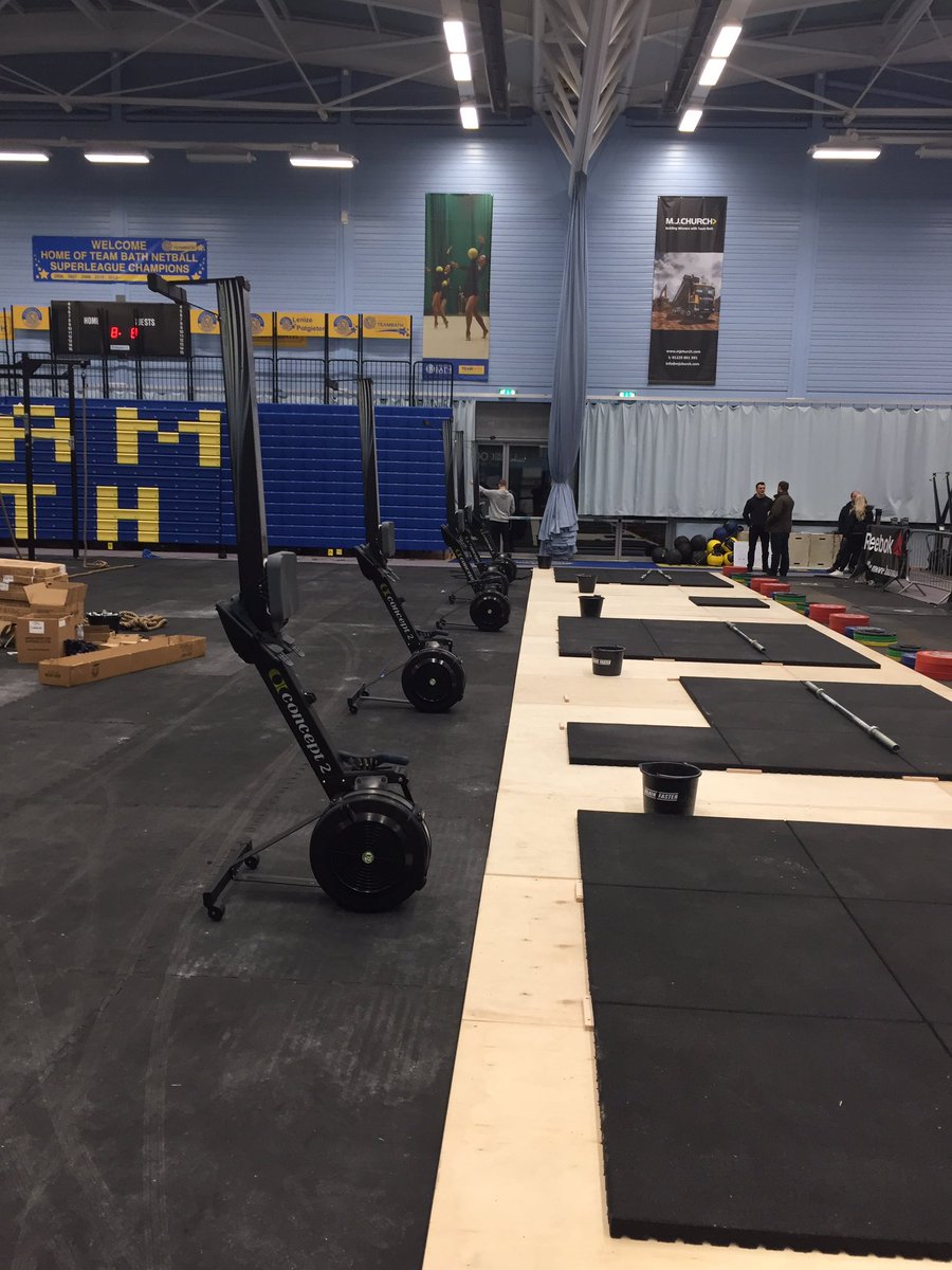 colinberlin's tweet photo. Friday night is set up night for the big @SIDfitnesscomp final weekend at @TeamBath #sid16 https://t.co/K1PDF0C2NL