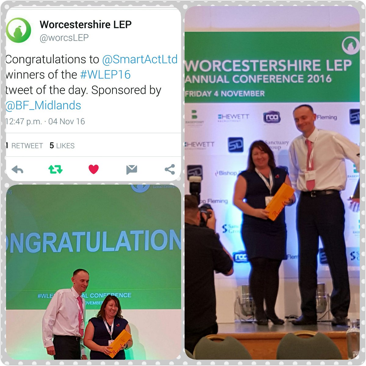 TonyaTemplar's tweet photo. Won the champagne for best tweet of the day:) Thanks @chriswalklett. Now question is do I share? #WLEP16 https://t.co/Fhbs1NIgiQ