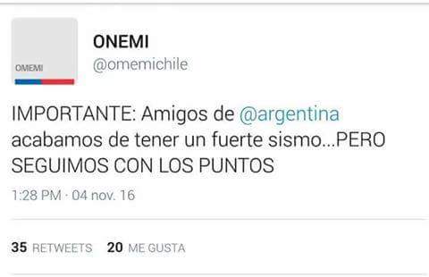 thelxcho0's tweet photo. Tranquilida hermanos argentinos #90MinutosFOX @PolloVignolo #CentralFOX @FOXSportsArg @Argentina @2010MisterChip #NOMasAFP #Temblor #Chigte https://t.co/ZeBsUgJeRK