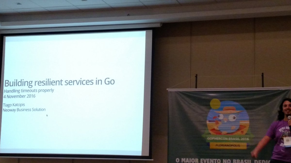 wilsoonalmeida's tweet photo. Building resilient services in Go by Tiago Katcipis
@gopherconbrasil #golang #GoBr16 @tiagokatcipis @neoway_nw https://t.co/qyhBf7C3kB