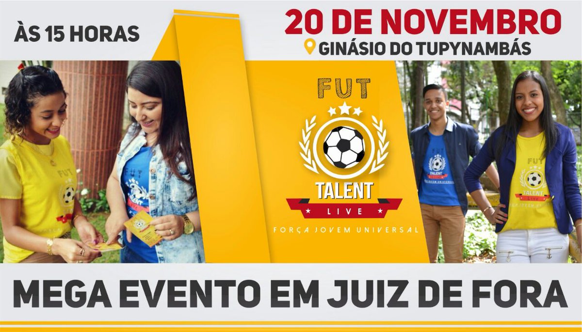 neves_arantes's tweet photo. Juiz de fora não será mais o mesmo 
 
#FutTalentLiveJF
#VocêNãoPodePerder
#EuETodoMundo https://t.co/6pO3wHI1tr