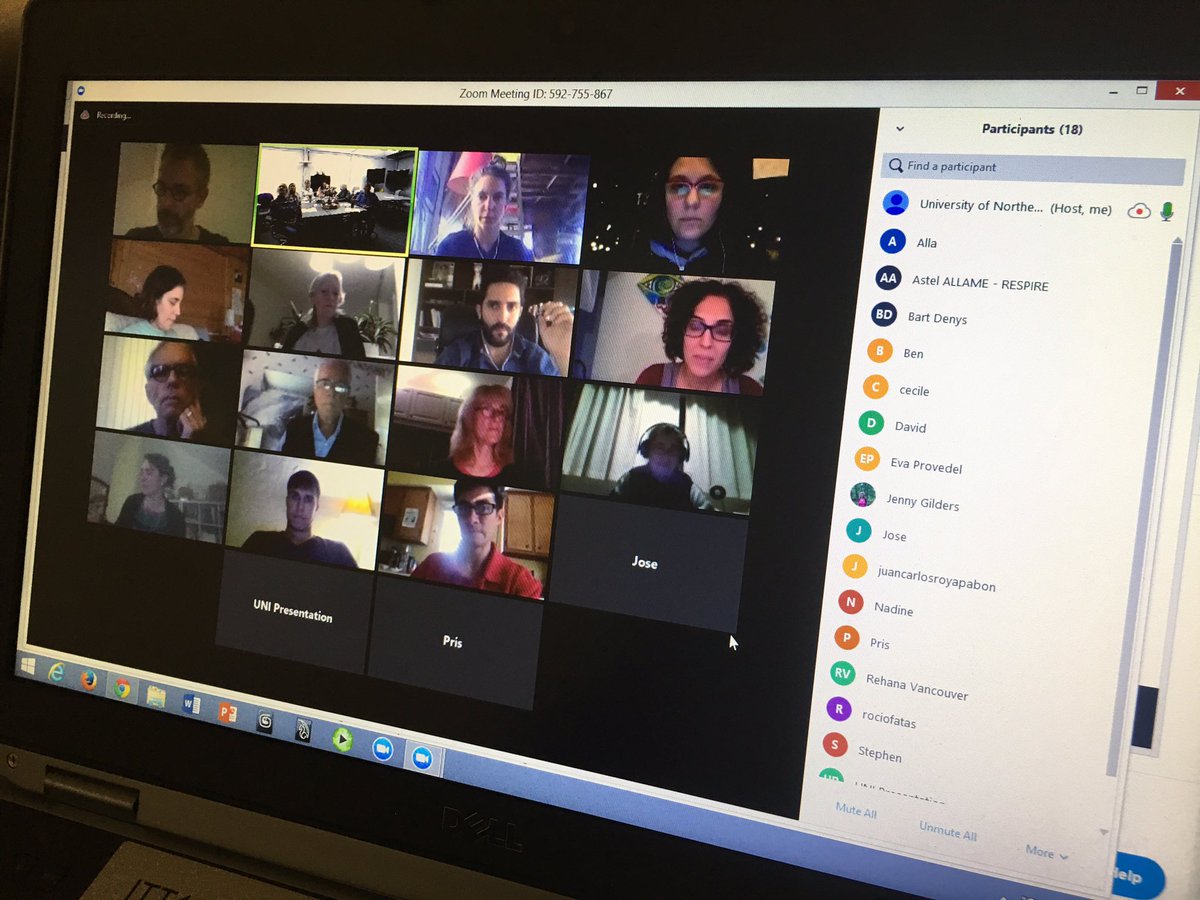 rickseeley's tweet photo. Cool part of my job! Helping with a video conference that has people from 11 different countries participating.Using @zoom_us @northerniowa https://t.co/kgcRKatSQO