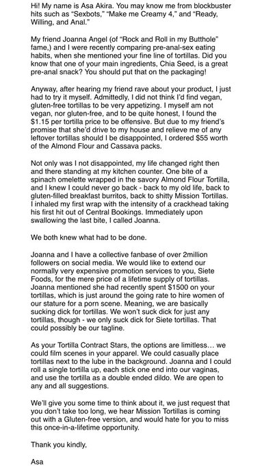 An open letter to @SieteFoods from me & @JoannaAngel https://t.co/fvPtMx5kF0