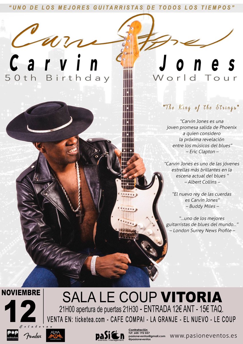 En #Vitoria estaremos el próximo  12 de noviembre!
No te lo puedes perder .. 🤘🏻🎸 
ticketea.com/entradas-conci…