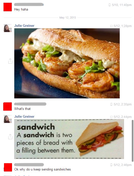 JulieAbridged's tweet photo. Throwback to that time I received unwanted attention on Facebook and totally handled it https://t.co/IFUUpu4liN