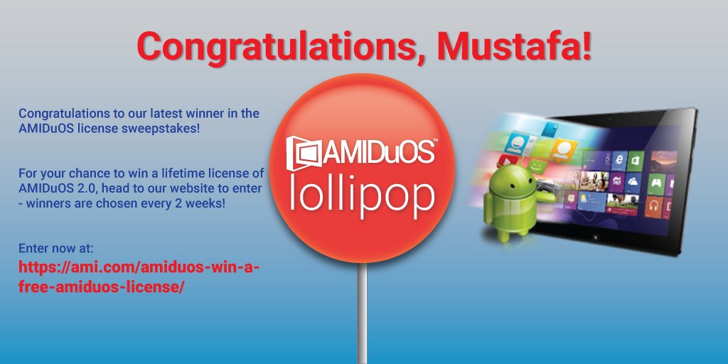 DuOSfromAMI's tweet photo. Congratulations to our most recent License Giveaway winner! Go to https://t.co/ZNE5PZlu08 for your chance to win! https://t.co/iOl96ki6rZ