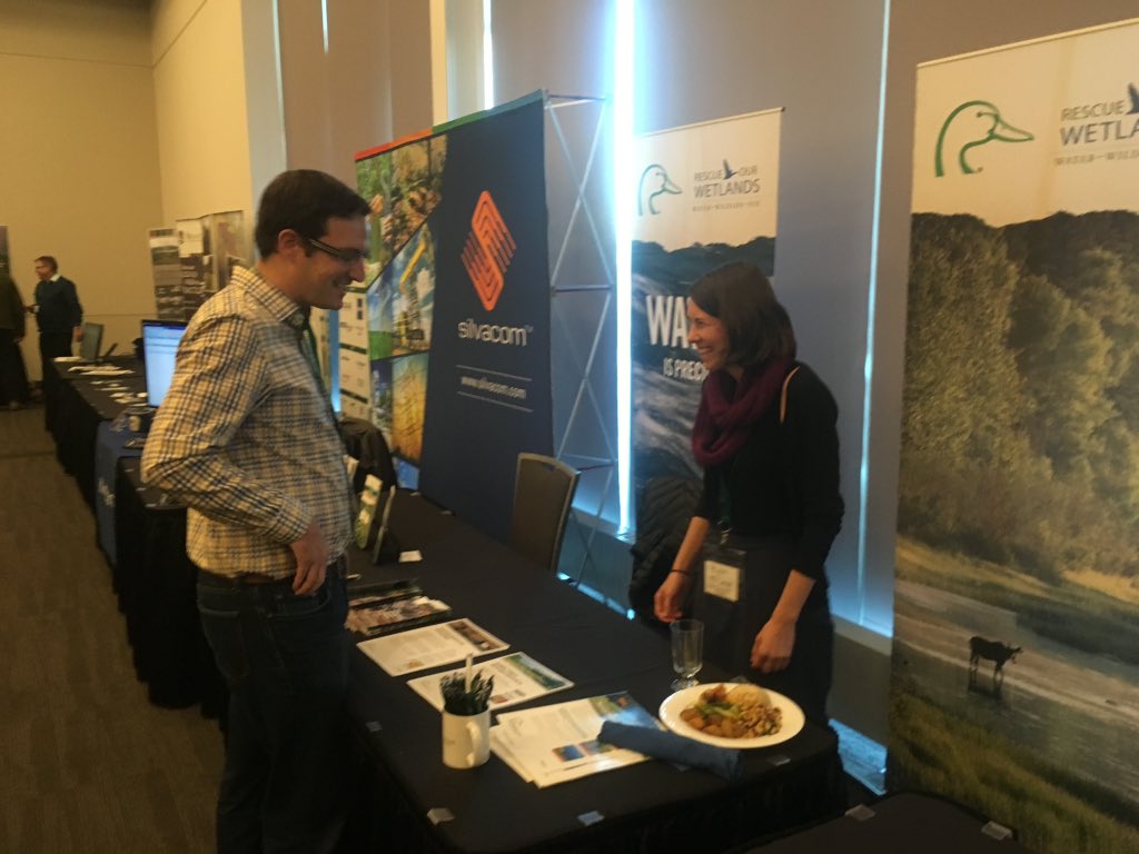 ducanada's tweet photo. DUC staff talk #boreal #wetlands with the forest industry at #AAFMP AGM https://t.co/3fCsN7c4Lp