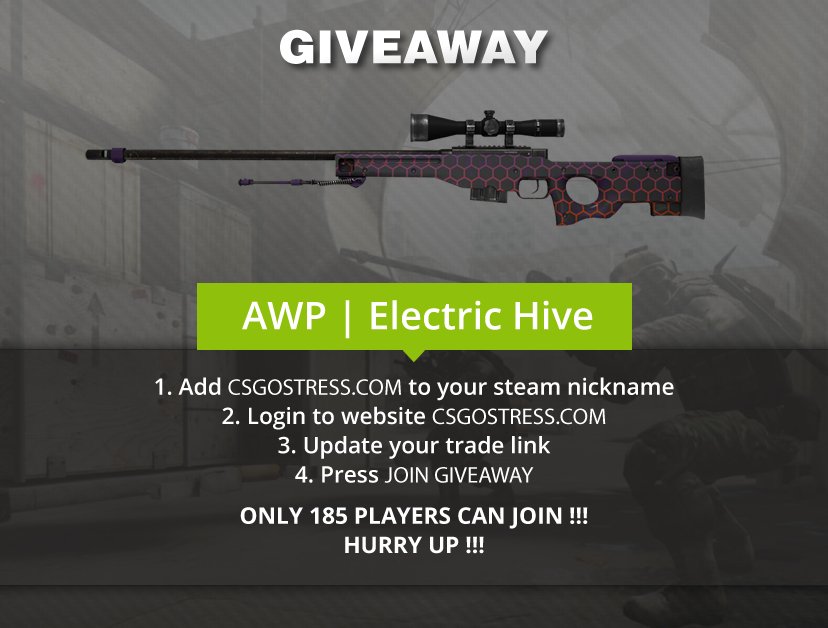 CSGOSTRESScom's tweet image. New giveaway
csgostress.com