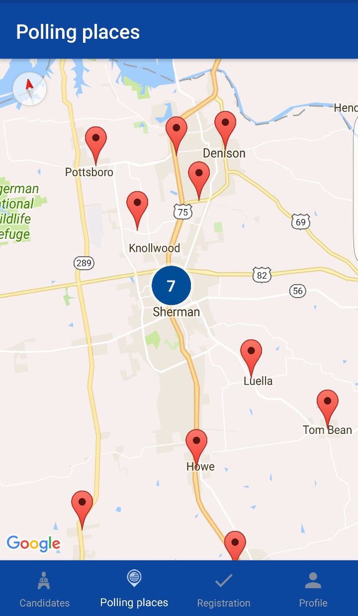 ElectApp's tweet photo. I just used eLect to find my closest polling place! Anyone else used this feature yet? #eLectApp #UpgradePolitics #Election2016 #GoVote https://t.co/OFd3dTCzML