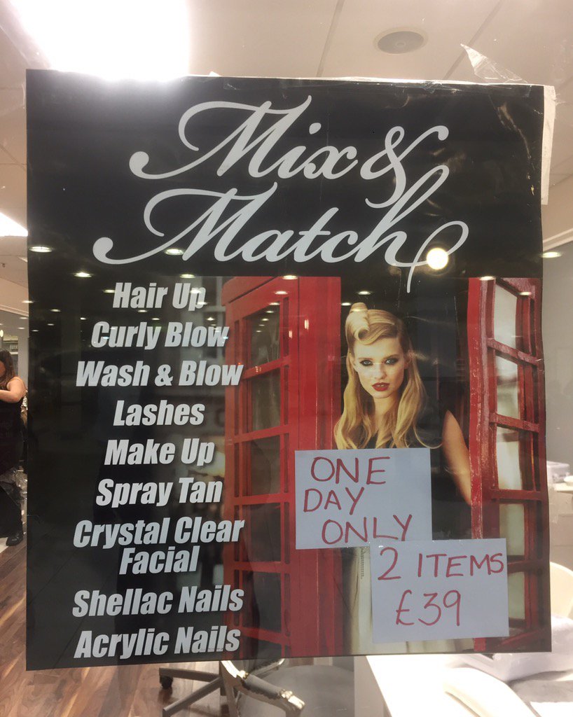 “<a href="/mejuliemcspirit/">Jayne</a>: <a href="/Blowsalons/">Blow Salons</a> just wondering if you have any hair offers on ? we have a one day sale tomorrow 😘