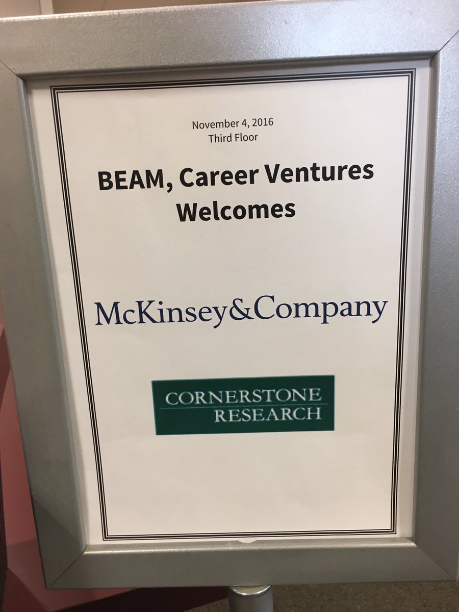 espie_s's tweet photo. To conclude another busy week of recruiting, we are happy to host @StanfordBEAM today: @McKinsey & #CornerstoneResearch @moniquef2014 https://t.co/tL7ufApGKg