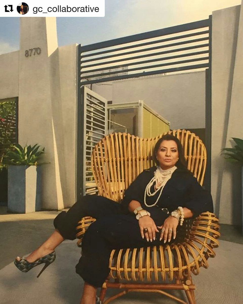 Robina Benson, CEO of Niche Beverly looking fierce at @westedgedesign booth design by @cesargiraldo11 #whdd #westedge2016 #weho #losangeles