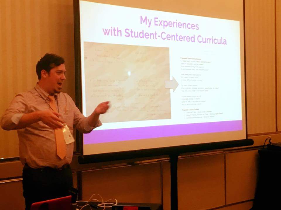 Mass_Historia's tweet photo. Modeled a UBD process on student centered curriculum at #FCISConv2016. Awesome crowd. @NBPSEagles @jaymctighe https://t.co/ynco69kyFt