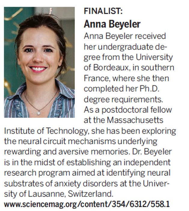 Caitlin Vander Weele, PhD (@caitvw) on Twitter photo Congratulations <a href="/anna_beyeler/">Anna Beyeler 🇺🇦</a> on Eppendorf Prize for Neurobiology. See her essay: "Parsing reward from aversion" science.sciencemag.org/content/354/63… Congratulations <a href="/anna_beyeler/">Anna Beyeler 🇺🇦</a> on Eppendorf Prize for Neurobiology. See her essay: "Parsing reward from aversion" science.sciencemag.org/content/354/63…