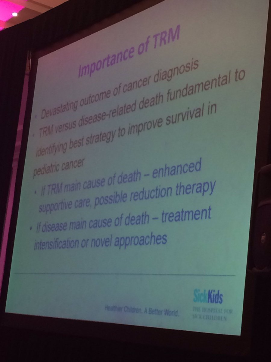 staceymarj's tweet photo. Review of treatment-related mortality in childhood leukemia therapy by @sung_lillian at #POGOSymp2016 - important in Canada, &amp; also in #LMIC https://t.co/iaWnyjRTDR