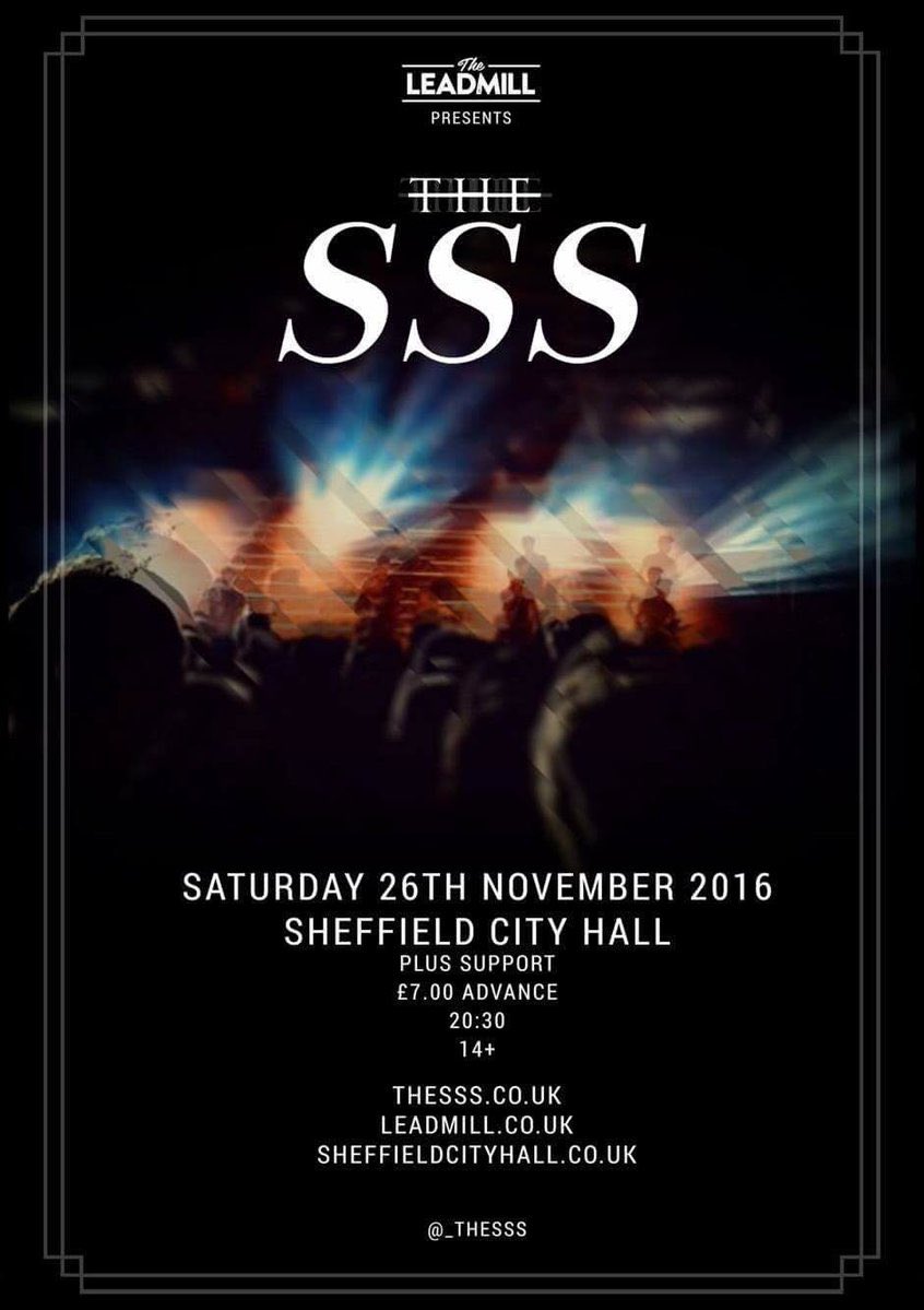 PREVIEW: Hotly tipped The SSS set to sell out home town Sheffield City Hall date win tickets thestar.co.uk/whats-on/previ…