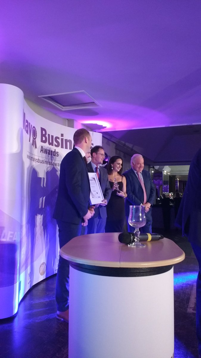 MayoBizAwards's tweet image. Well done to Panel Duct! Winner of Most Innovative Product/Service sponsored by Allergen. #MBA16