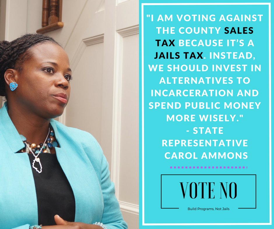 waazn1's tweet photo. Our state Rep, Carol Ammons opposes jail building. So should you! @MayaSchenwar @BuildPrograms @BLM_CU https://t.co/Oc7BfkwX75