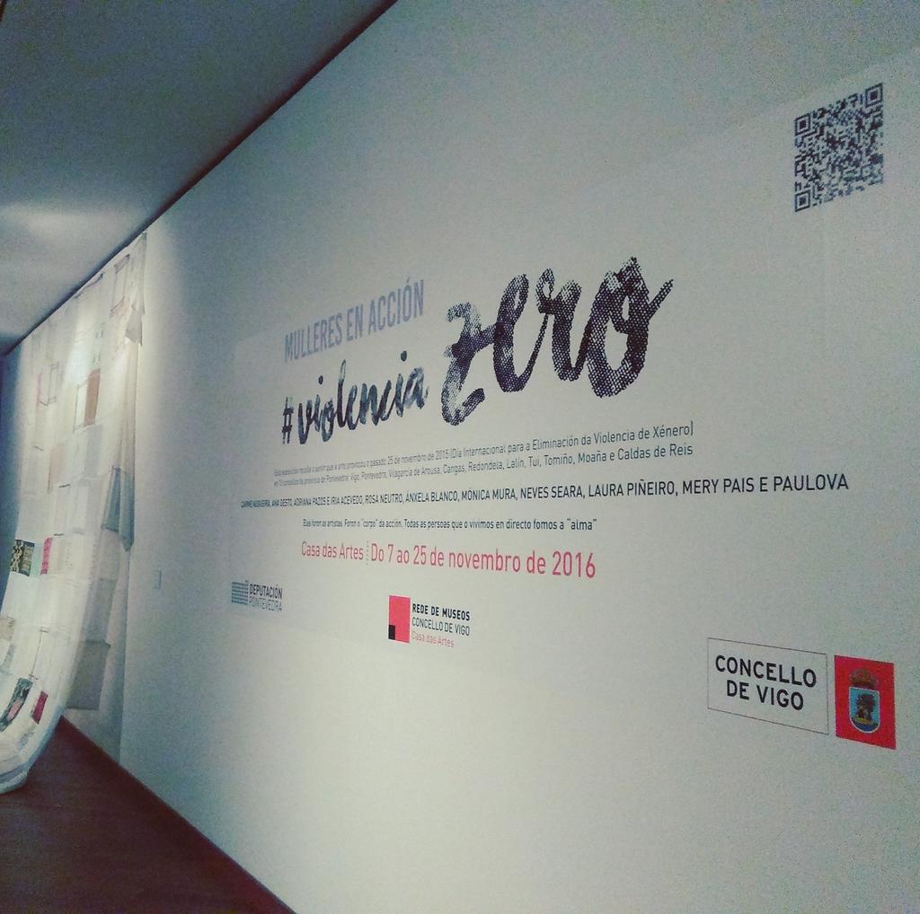 PaulaCabaleiro's tweet photo. Todo listo! o próximo luns 7 ás 13.00h inauguraremos #Violenciazero de @depo_es na Casa das Artes do @concellodevigo https://t.co/xvH7eRvZM6