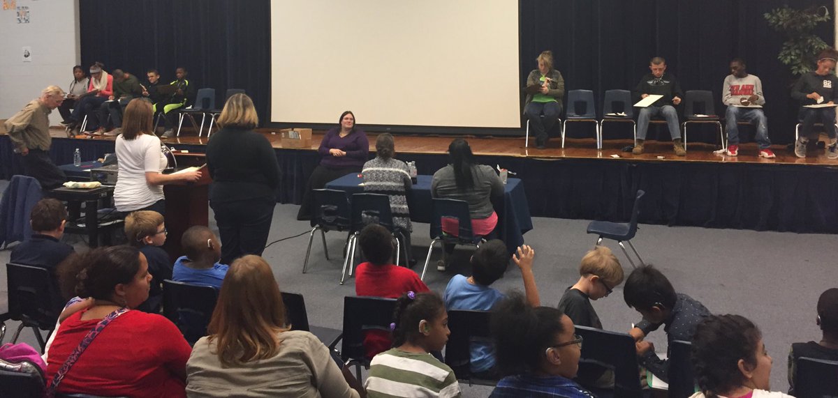 DelkChristina's tweet photo. JCPS DHH Spelling Bee today at Moore! Alexandra Glasscock brought home gold for the Thoroughbreds Team! #KNOWmoore https://t.co/yE75RR4nq3