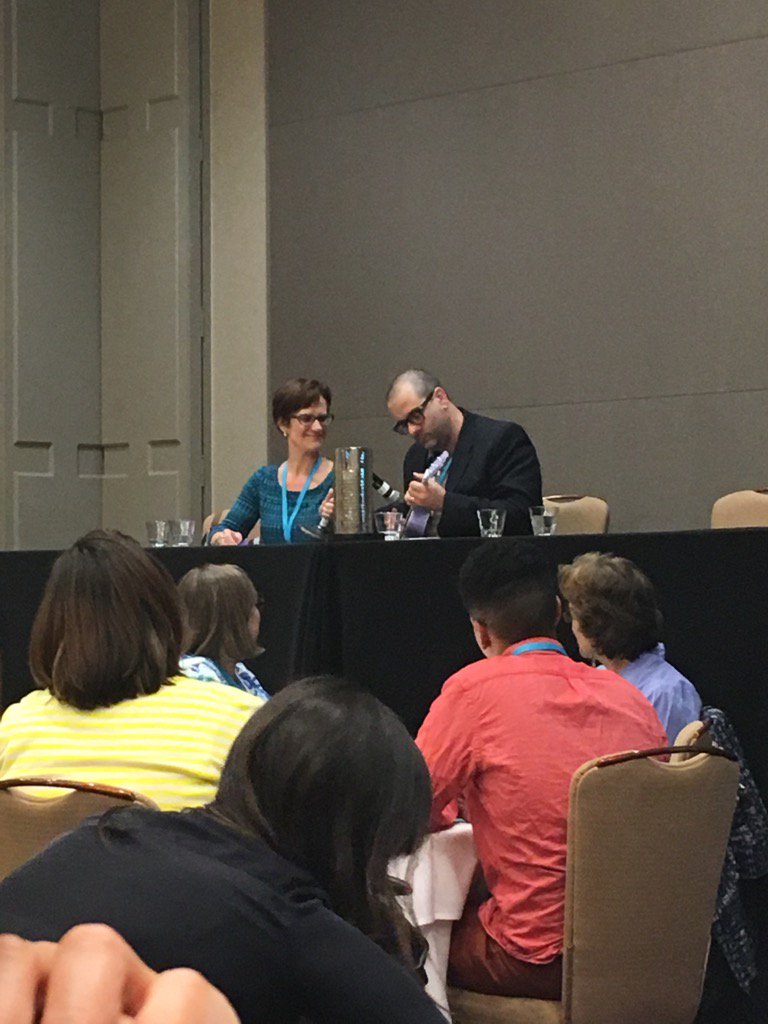 dolphinlvrr's tweet image. @armenianthunder playing the ukulele during the #CLASwingIntoAction Conference. #LibrariansRock