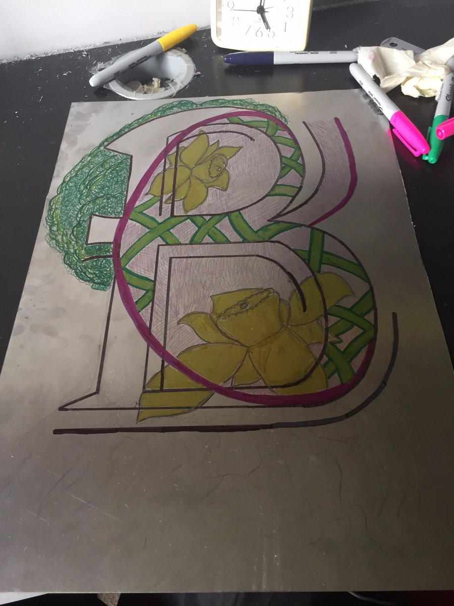 griffgraph's tweet photo. Illuminating letter form project we did for our summer task. @typeworship #GriffGraph #GraffegGriff #Sharpies https://t.co/5xDZeQgvDJ