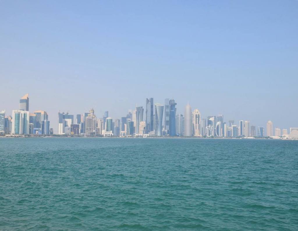 Vitorita's tweet photo. Doha #dohalife #dohaliving #skyline #water_captures #qatar #qatarinstagram #qatargram #sky… https://t.co/3hyXFiBEXI https://t.co/xQx5QJ87wU