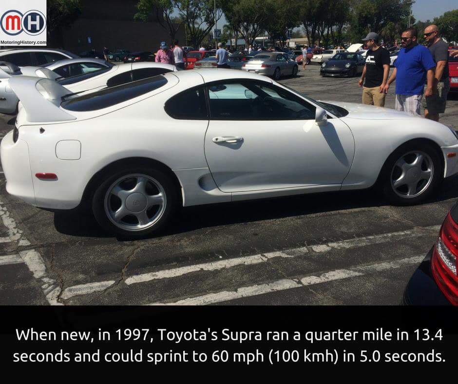 Not quite a “ten-second” car stick. #Toyota #Supra