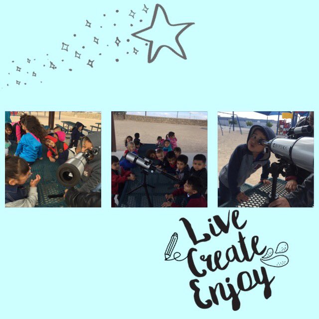 mayorga_debbie's tweet photo. So today we used a telescope 🔭 thank you Ms. Castro for sharing your awesome stuff! @Ecast7113 #highqualityprek #dherocks #STEAM https://t.co/4TgcTu3uzL