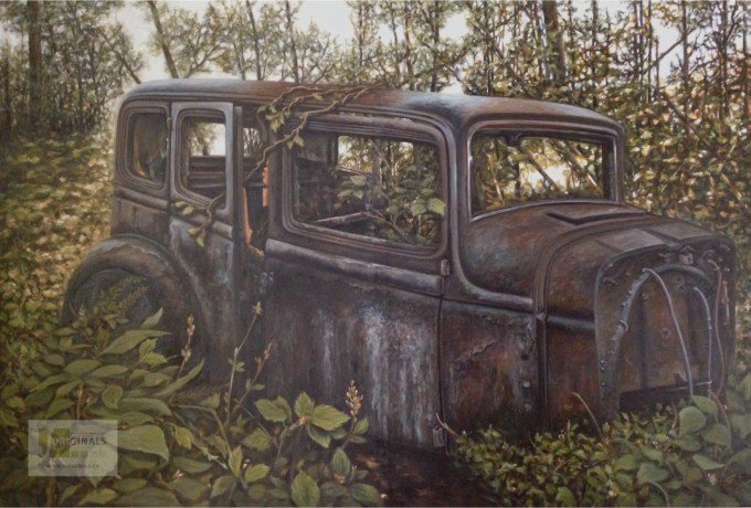 Art_of_Day's tweet photo. "Hidden Treasure" oil on canvas by Jori Warren (JOriginals) @Joriginals1 https://t.co/EwWiDV1Vwq #TwitterFirstFriday #painting #cars https://t.co/vxjvh2ggd2